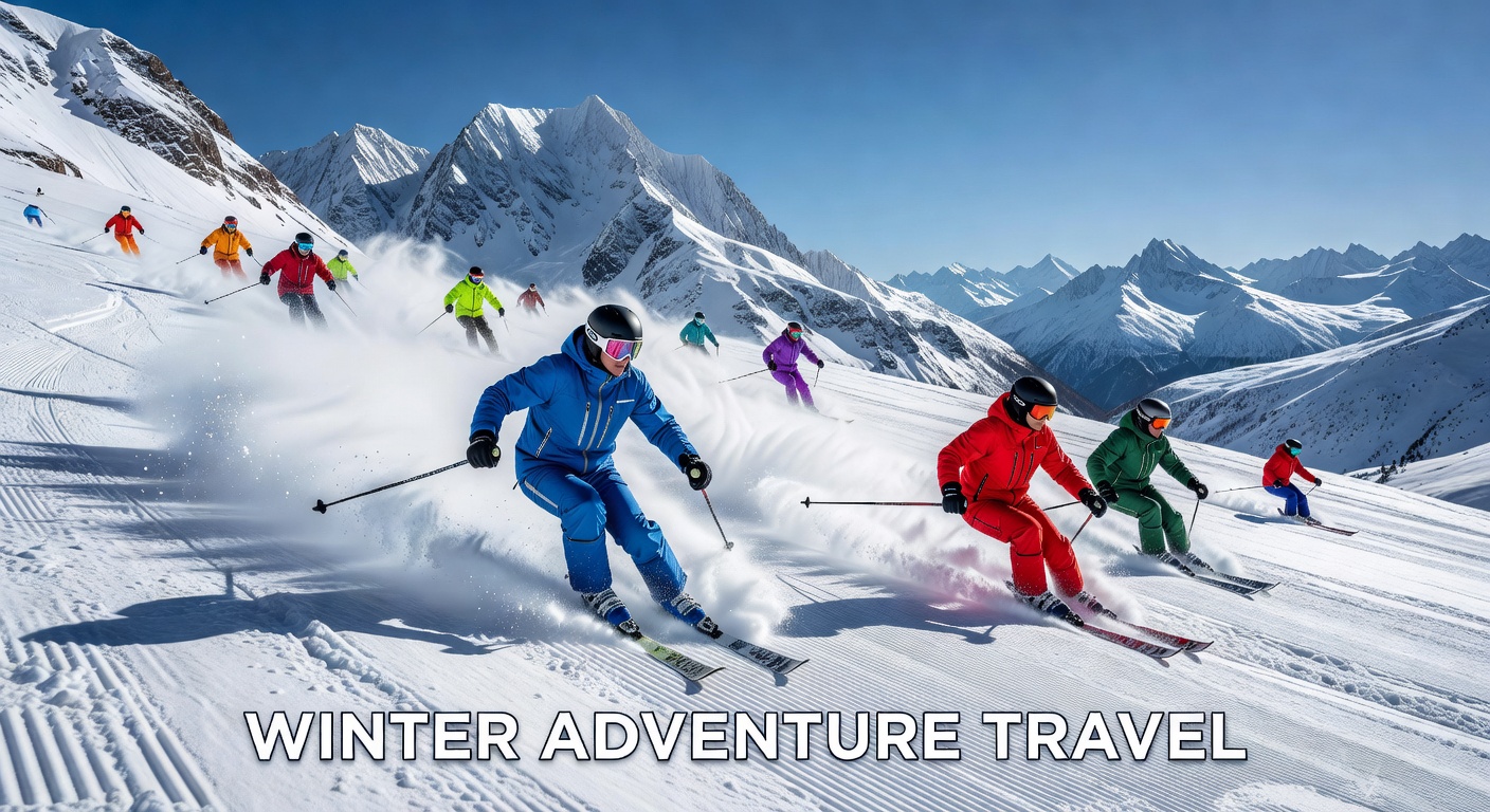 Alpine skiing slopes