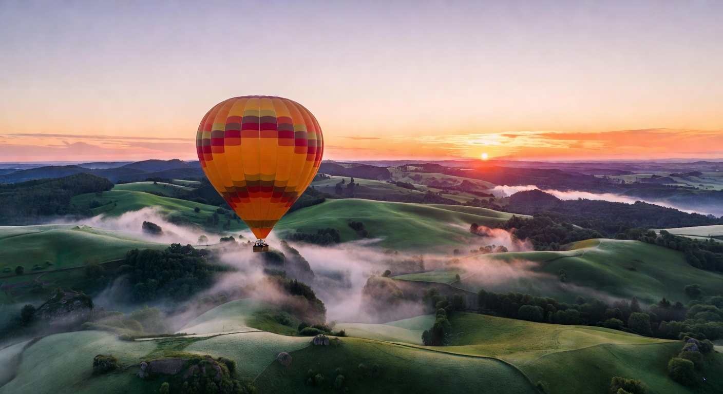 Hot air balloon over Cappadocia